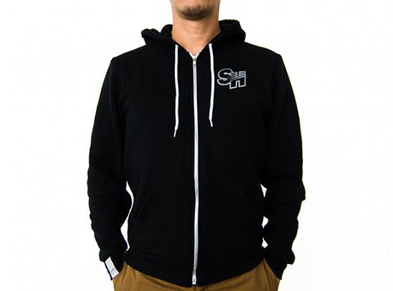 SH CO3 HOODIE BLACK & SILVER (S)