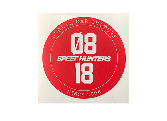 SH STICKER 10th ANNIVERSARY RED