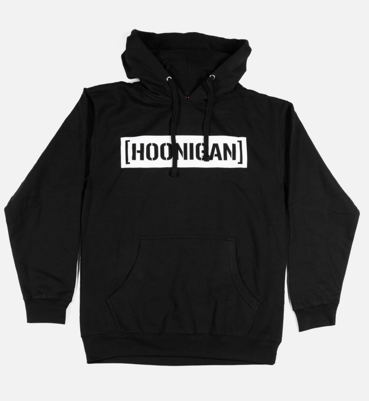 HOONIGAN NO ZIP HOODIE CENSOR BAR BLACK/WHITE (S)