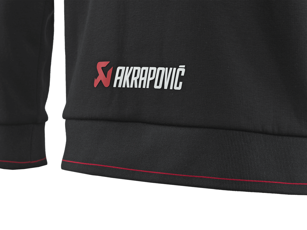 AKRAPOVIC CORPO ZIP HOODIE BLACK MEN