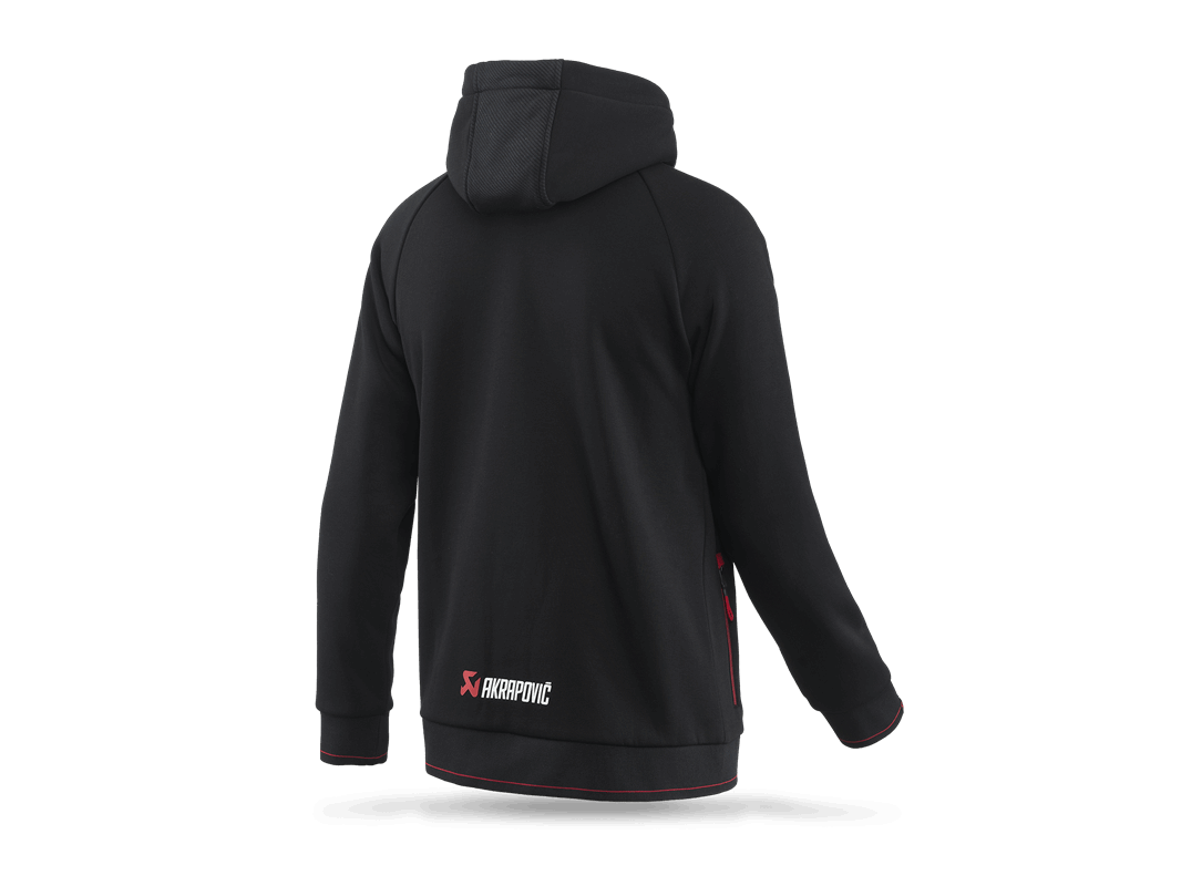 AKRAPOVIC CORPO ZIP HOODIE BLACK MEN