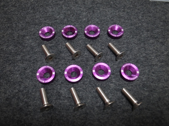 ROCKET BUNNY GASKET BOLTS 8PCS PURPLE