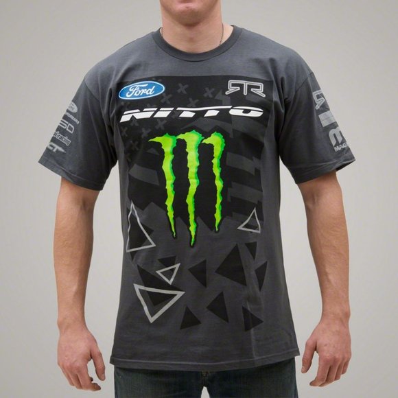 RTR T-SHIRT VAUGHN GITTIN Jr. MONSTER ENERGY CHARCOAL (S)