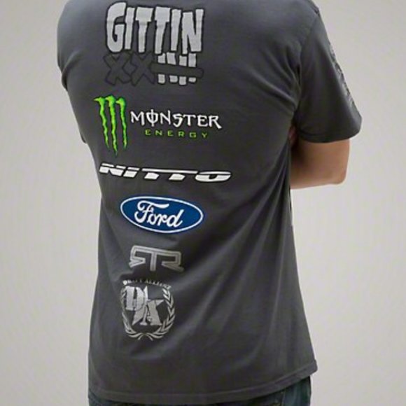 RTR T-SHIRT VAUGHN GITTIN Jr. MONSTER ENERGY CHARCOAL (S)