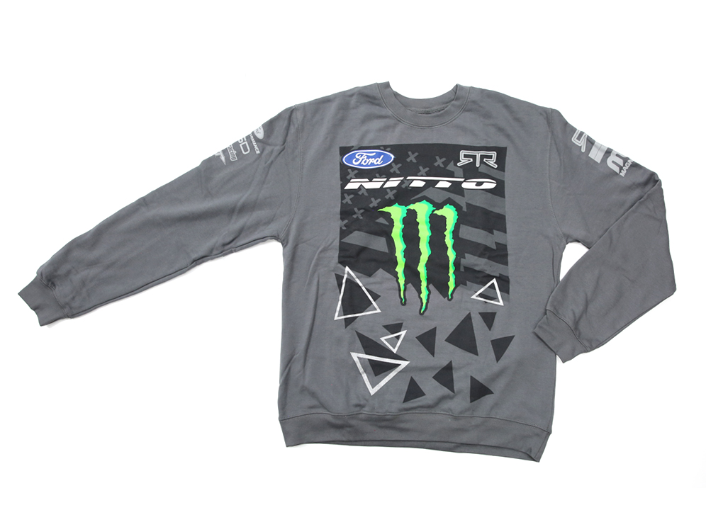 RTR CREW NECK VAUGHN GITTIN Jr. MONSTER ENERGY CHARCOAL (XL)