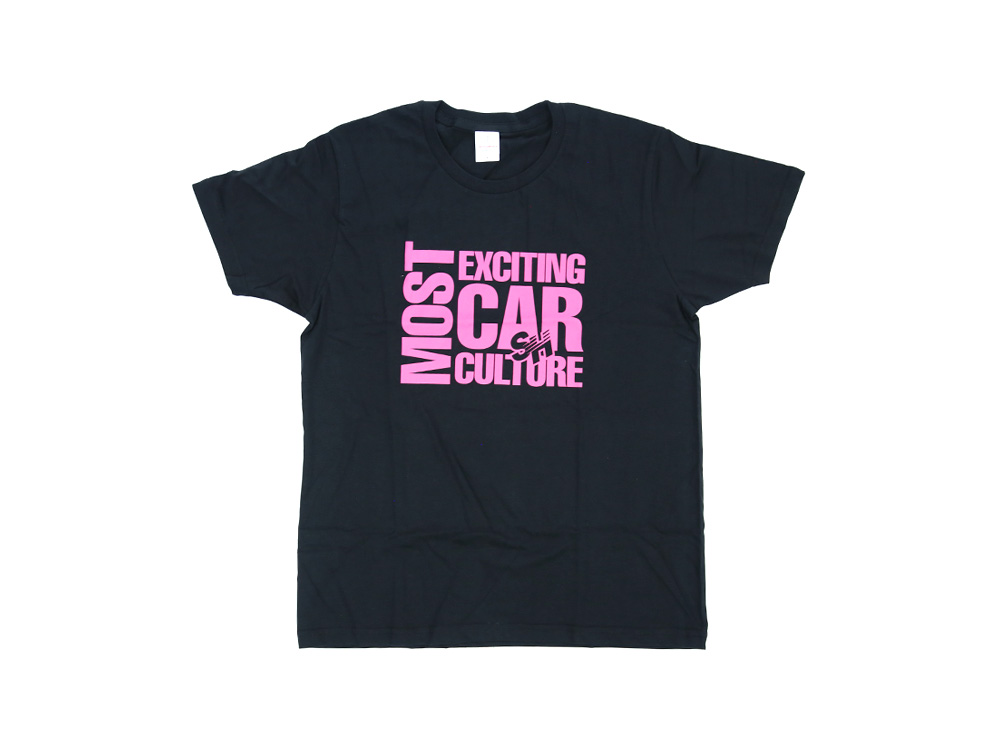 SH T-SHIRT“MOST EXCITING CAR CULTURE”BLACK (L)