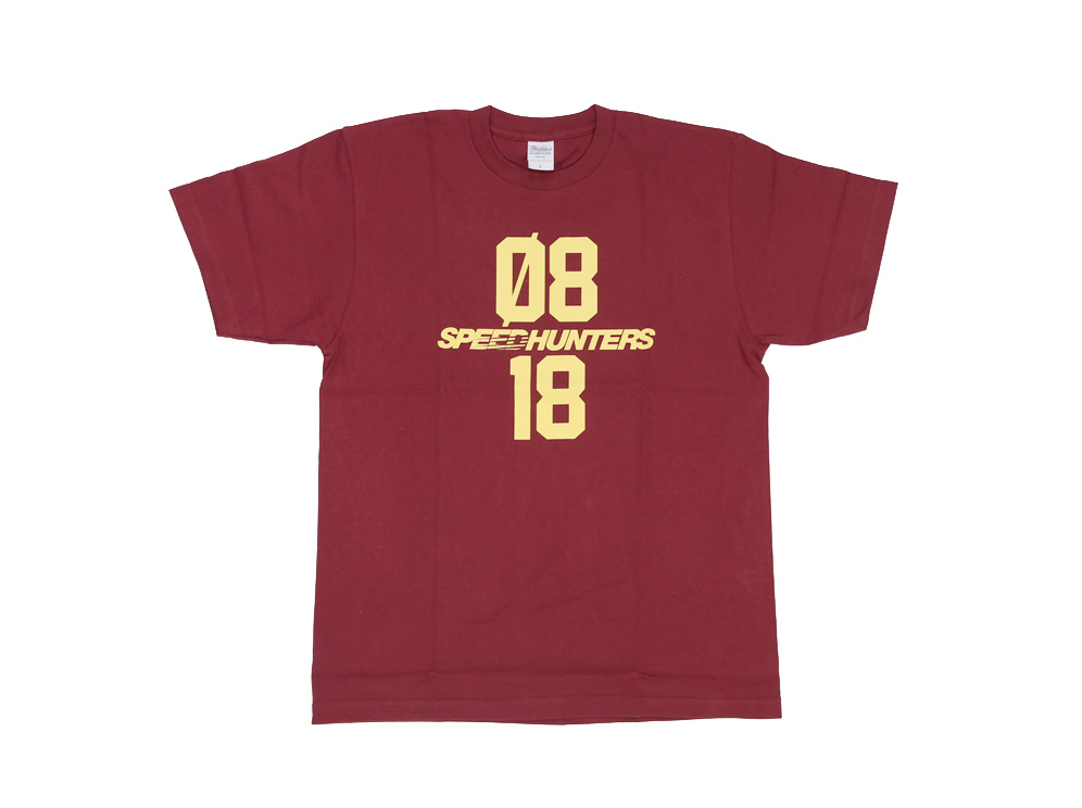 SH T-SHIRT 10th ANNIVERSARY BURGUNDY (S)