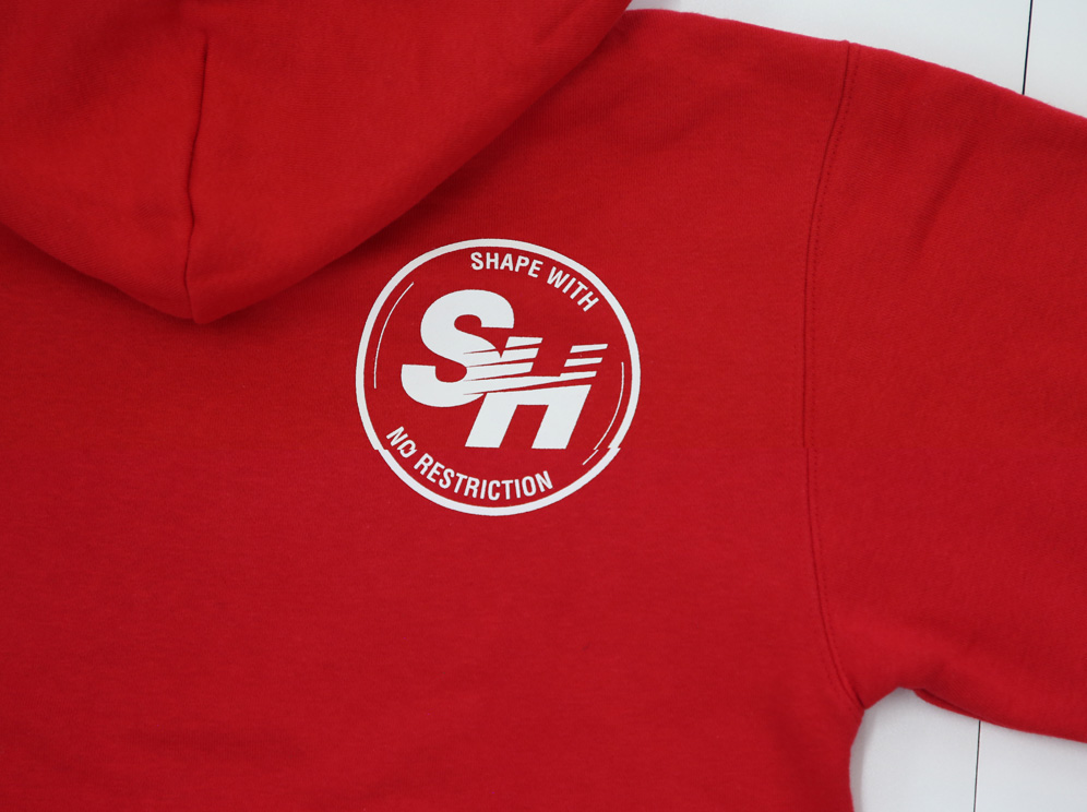 SH HOODIE SPEED SHAPE WITH NO RESTRICTION RED (S/JP)
