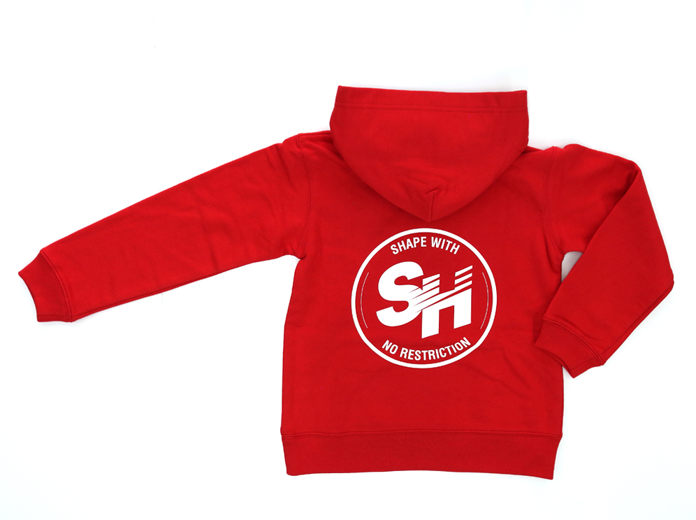 SH HOODIE SPEED SHAPE WITH NO RESTRICTION KIDS RED (110)
