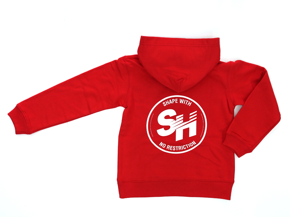 HC MALL / SH HOODIE SPEED SHAPE WITH NO RESTRICTION KIDS RED