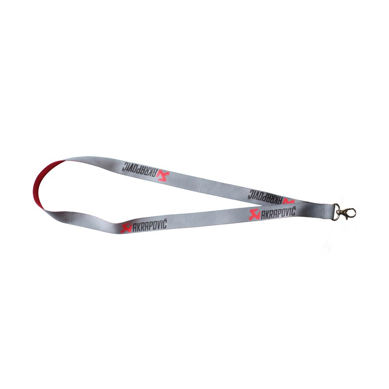 AKRAPOVIC LANYARD (NECK STRAP) RIBBON GREY 801613