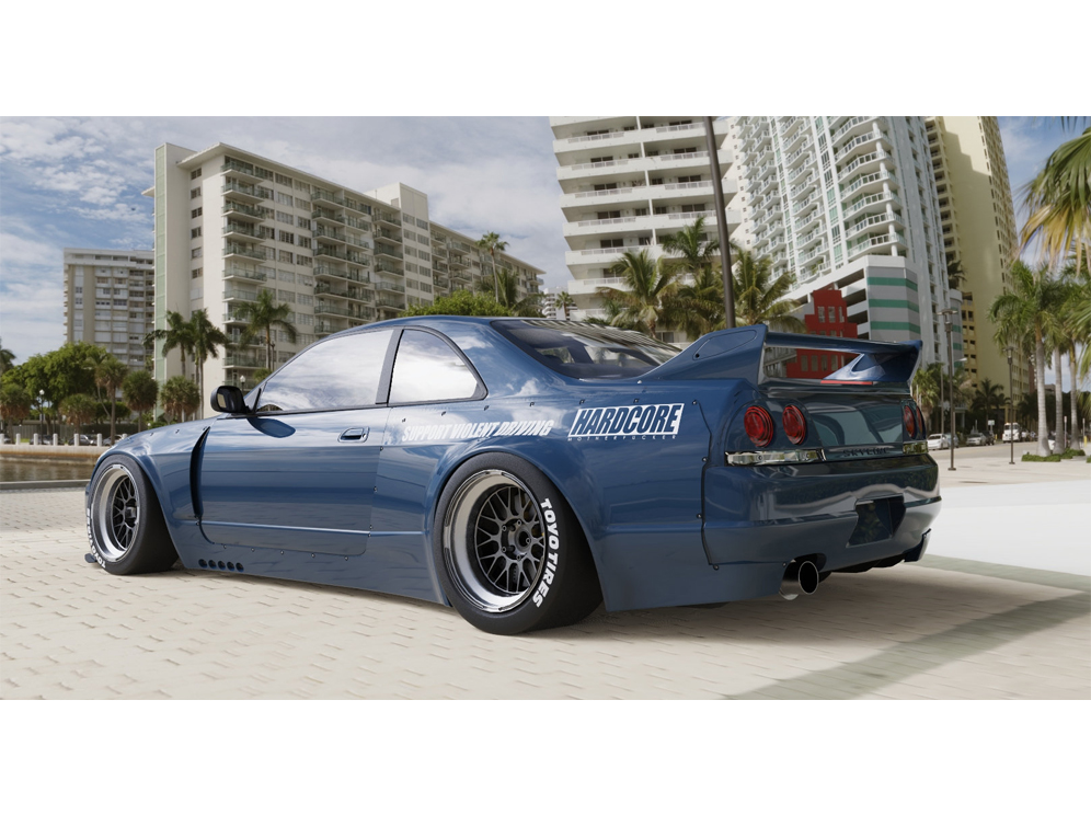 R33 GTR Wide body kit