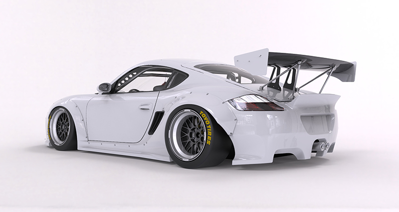 987cayman V2 Wide body kit