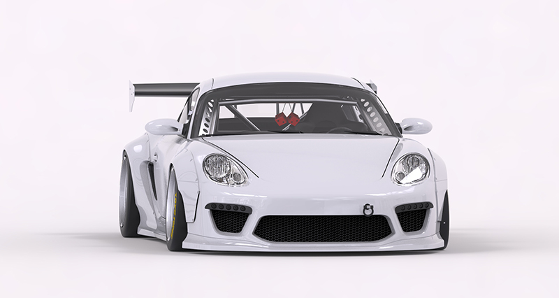 987cayman V2 Wide body kit