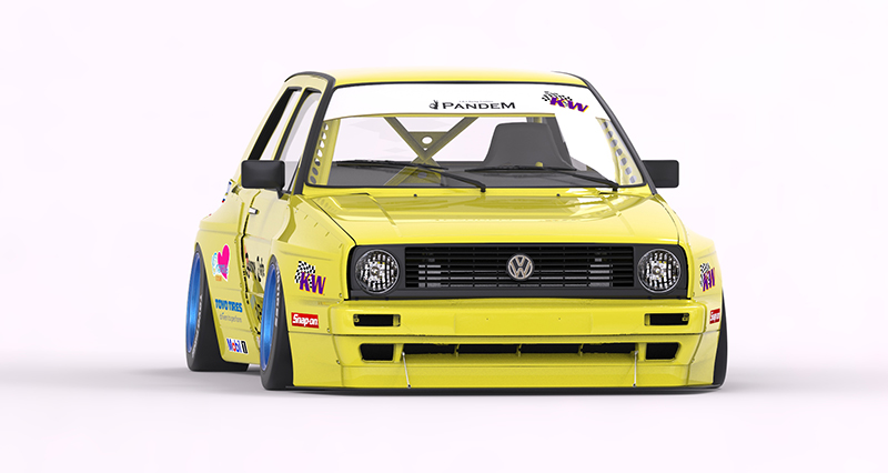 VOLKSWAGEN GOLF 2 WIDE BODY KIT