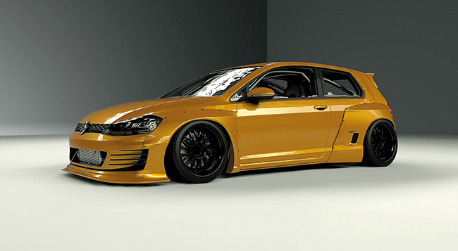 GOLF MK7 2door Wide body kit