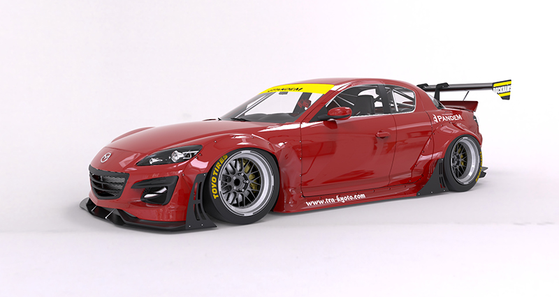 MAZDA RX-8 Wide body kit