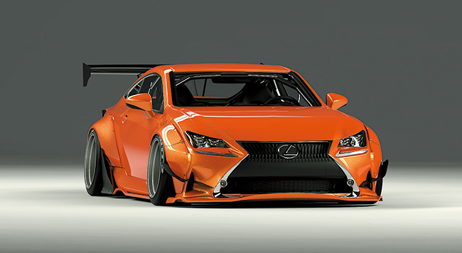 LEXUS RC-F body kit.